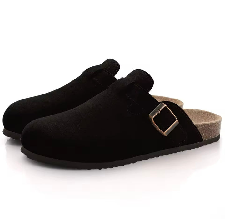 SUEDE CLOG SHOES